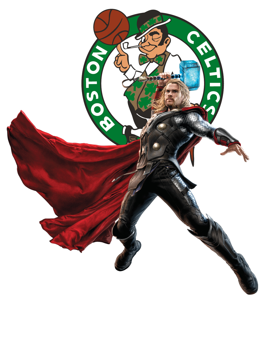 Boston Celtics Thor Logo vinyl decal